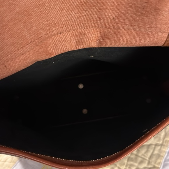 Dooney & Bourke Black and Brown Pebbled Leather Shoulder Bag - Picture 6 of 11